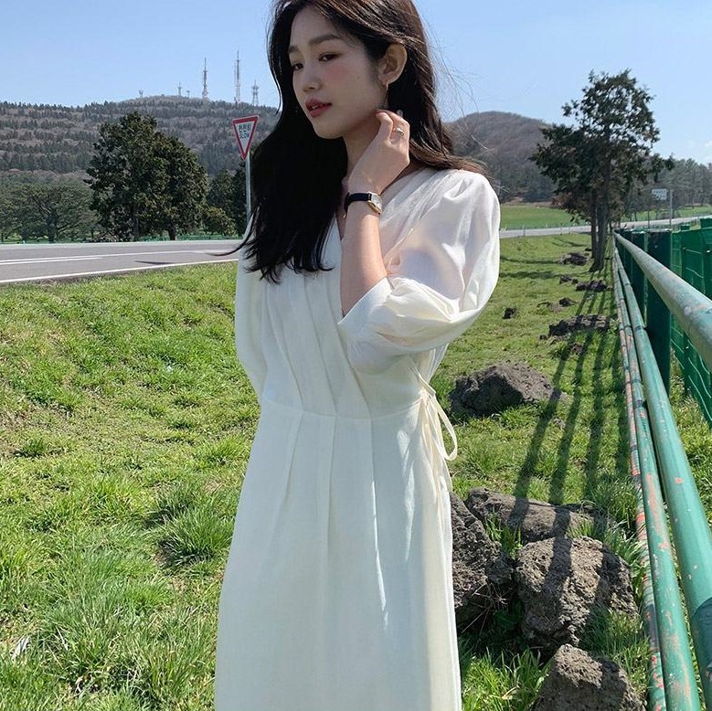 Plus Size Summer Shirt Dress Evening Female Vintage Party Oversize Long Sleeve Beach Women es Robe Vestido Prom 210423