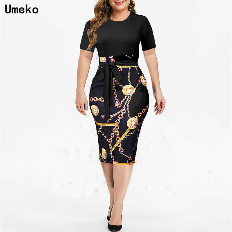 Summer formal Plus Size S-5XL Chain Print Bodycon Dress Women Clothes Short Sleeve O Neck Slim Bow Belted Midi Dresses Ladies Y1006, Red
Summer formal Plus Size S-5XL Chain Print Bodycon Dress Women Clothes Short Sleeve O Neck Slim Bow Belted Midi Dresses Ladies Y1006, Red