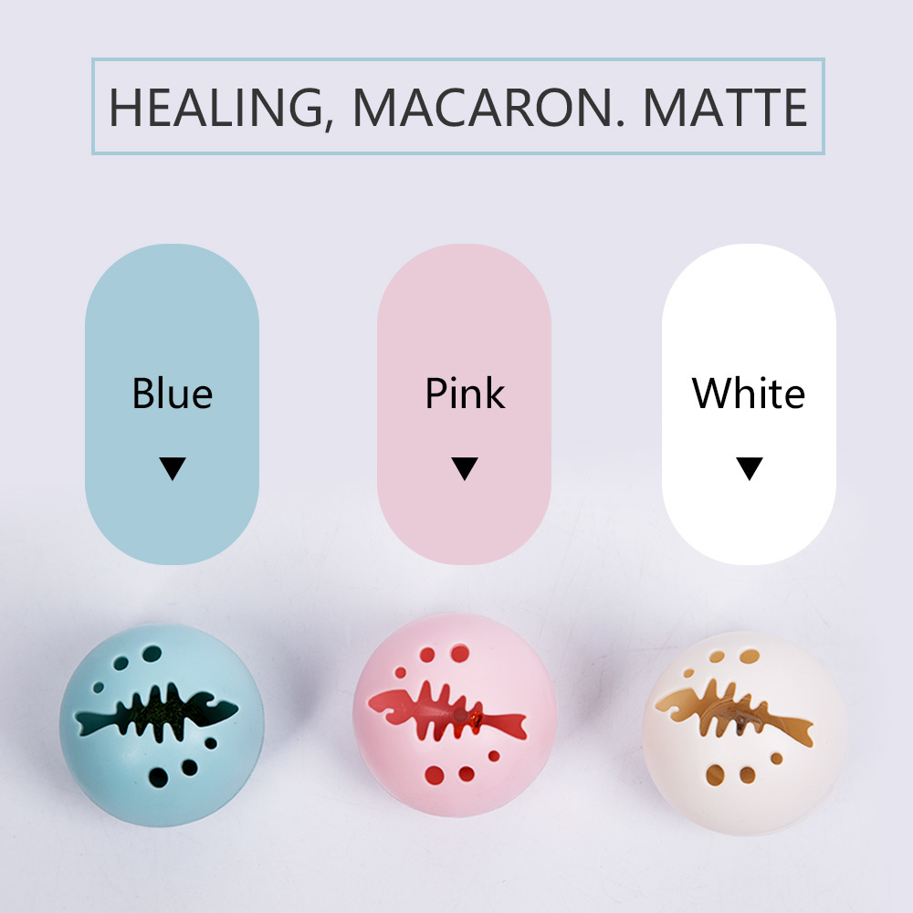 3pcs/set Plastic Small Cat Pet Toys Cat Toys Cat toy ball Pet Colorful Playing Ball Toys With Small Bell Mint ball Pets Products