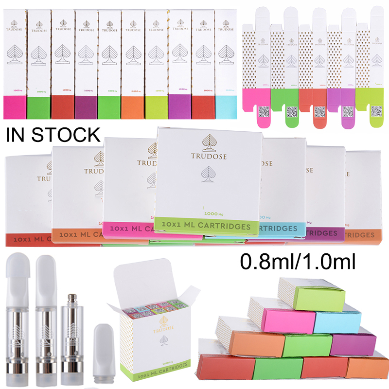 Newest TRUDOSE Atomizers Vapes Cartridge Packaging 0.8ml 1.0ml Empty Thick Oil Glass Tank 510 Thread
Newest TRUDOSE Atomizers Vapes Cartridge Packaging 0.8ml 1.0ml Empty Thick Oil Glass Tank 510 Thread