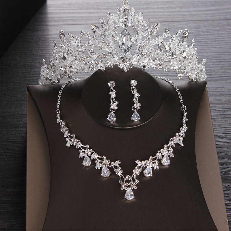 Wedding Crown Tiara Bridal Headpiece Hair Accessories Bride Princess Tiaras and s Crystal Headband 210707