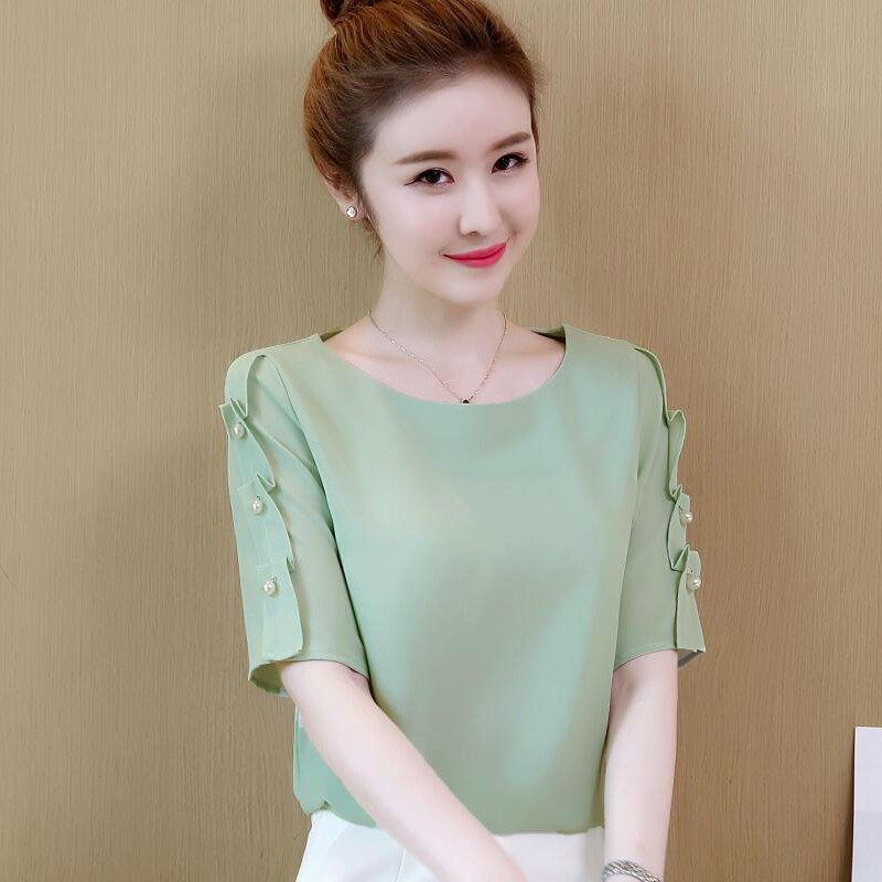 womens tops and blouses chiffon blouse plus size women blusas femininas elegante shirt streetwear 2834 50 210427