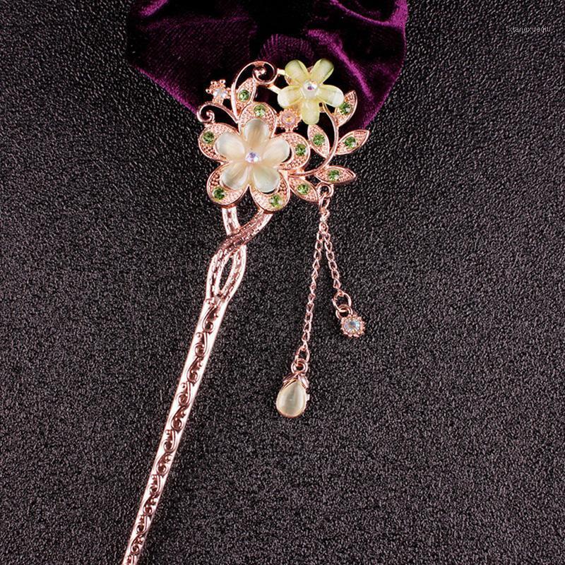 Hair Clips & Barrettes 1PC Fashion Women Opal Stick Elegant Double Flower Gold Color Clip Chinese Classical Hairpin Barrette Accessories, Golden;silver
Hair Clips & Barrettes 1PC Fashion Women Opal Stick Elegant Double Flower Gold Color Clip Chinese Classical Hairpin Barrette Accessories, Golden;silver