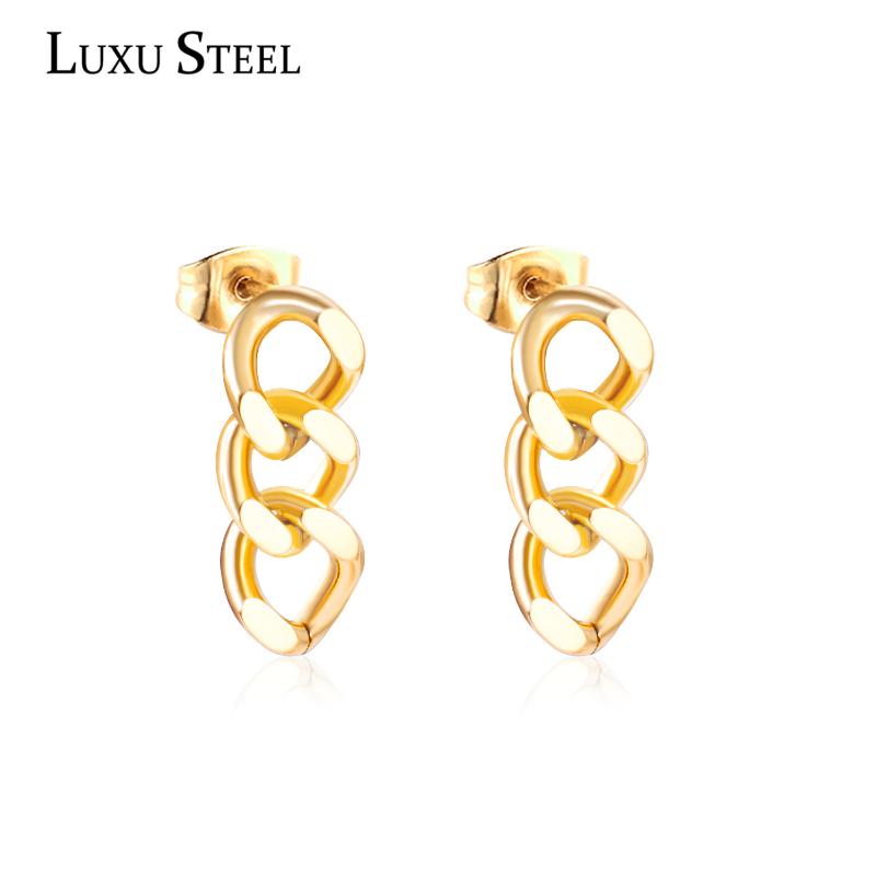 Dangle & Chandelier LUXUSTEEL Link Chain Earrings Women Girl Trendy Stainless Steel Gold Silver Color Drop Earring Fashion Jewelry Wholesale
Dangle & Chandelier LUXUSTEEL Link Chain Earrings Women Girl Trendy Stainless Steel Gold Silver Color Drop Earring Fashion Jewelry Wholesale