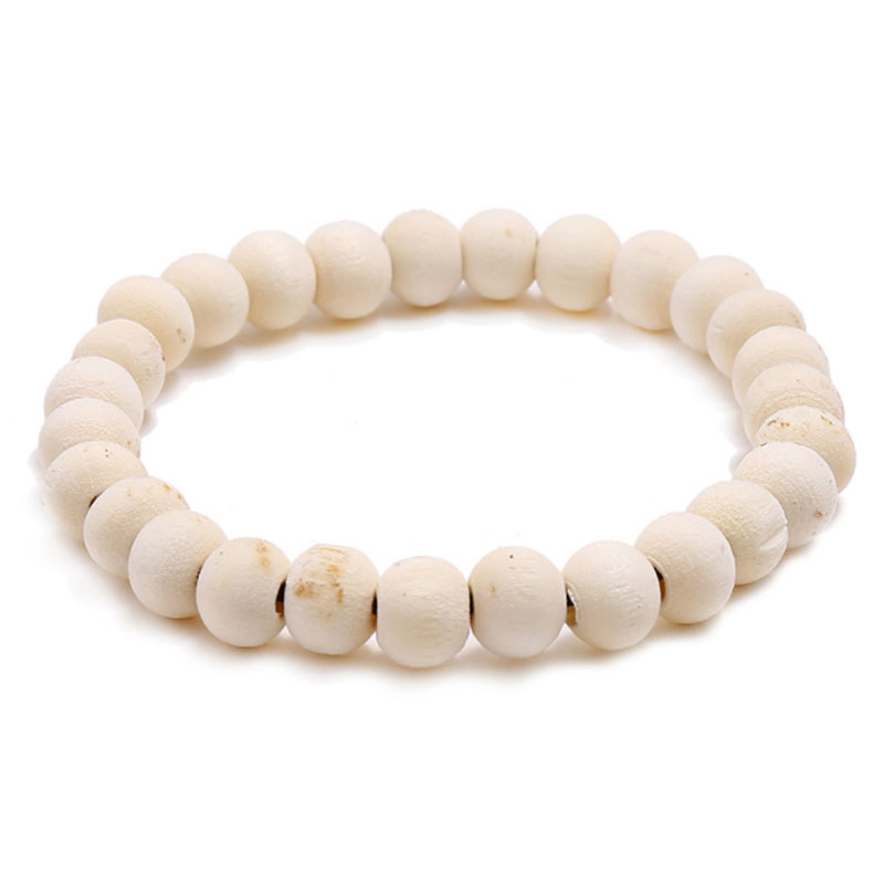 Handmade Wooden Beaded Strands Charm Bracelets Elastic Jewelry For Men Women Lover Bangle Party Club Decor Accessories