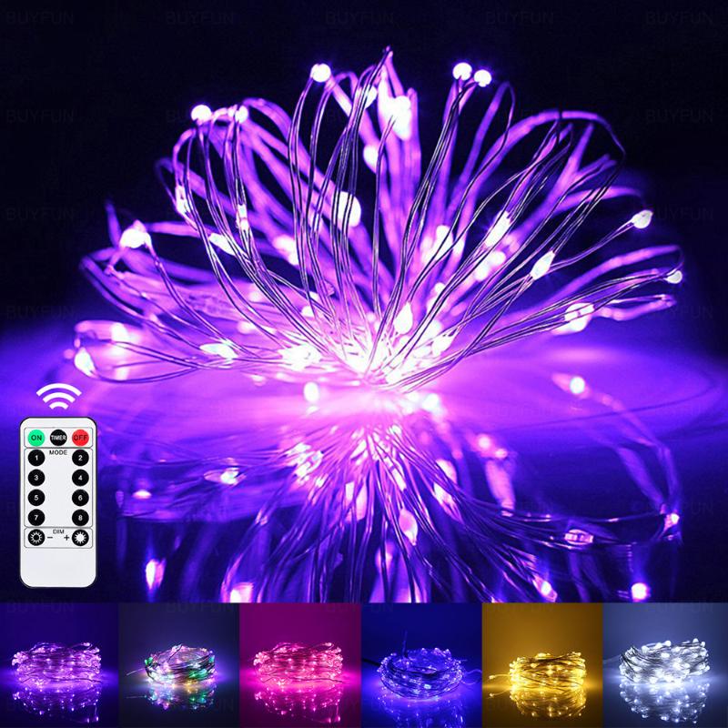 Strings Colorful LED String Light Remote Control Lights For Party Garland Christmas House Indoor Courtyard Decoration Dimmable Lighting
Strings Colorful LED String Light Remote Control Lights For Party Garland Christmas House Indoor Courtyard Decoration Dimmable Lighting