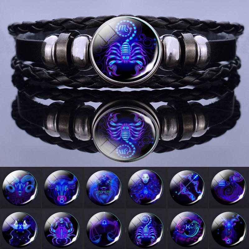 Charm Bracelets 12 Zodiac Signs Constellation Bracelet Men Women Fashion Multilayer Weave Leather & Bangle Birthday Gifts
Charm Bracelets 12 Zodiac Signs Constellation Bracelet Men Women Fashion Multilayer Weave Leather & Bangle Birthday Gifts