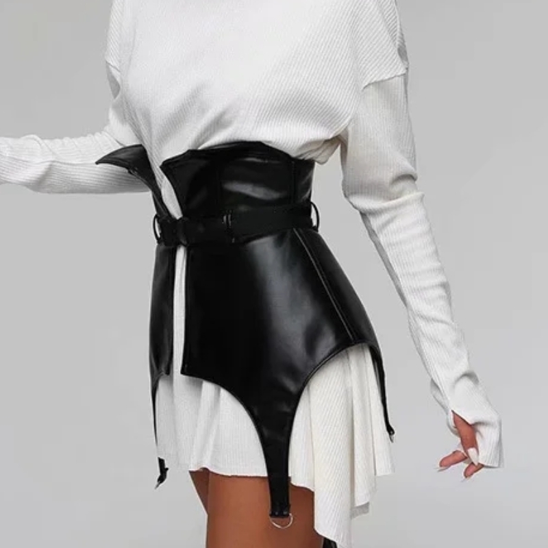 Summer Women Chic n Black PU Leather Shirt Female Sleeveless Blouse Casual Lady Slim Tops Blusas S8965 210430