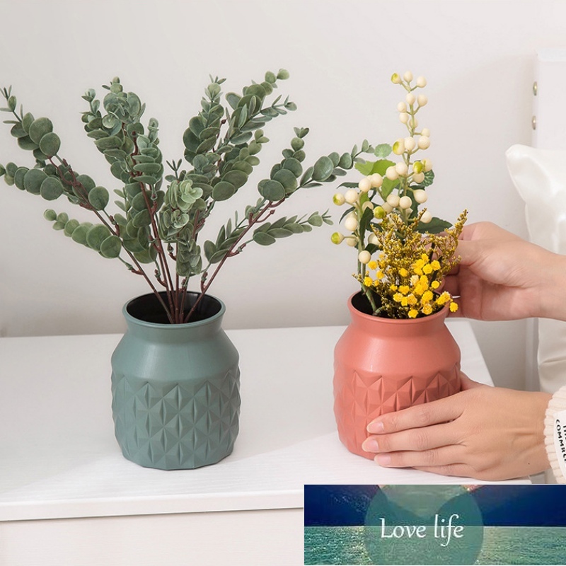 Imitation Ceramic Vase Flower Pot Plastic Flower Vase Decoration Shatter-resistant Vase Flower Arrangement Container Home Decor
Imitation Ceramic Vase Flower Pot Plastic Flower Vase Decoration Shatter-resistant Vase Flower Arrangement Container Home Decor