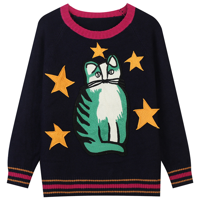 Autumn Winter 2021 Women Clothing Sweater Vintage Embroidery Long Sleeve Thick Knitting Pullover Sweaters Women, Black
Autumn Winter 2021 Women Clothing Sweater Vintage Embroidery Long Sleeve Thick Knitting Pullover Sweaters Women, Black