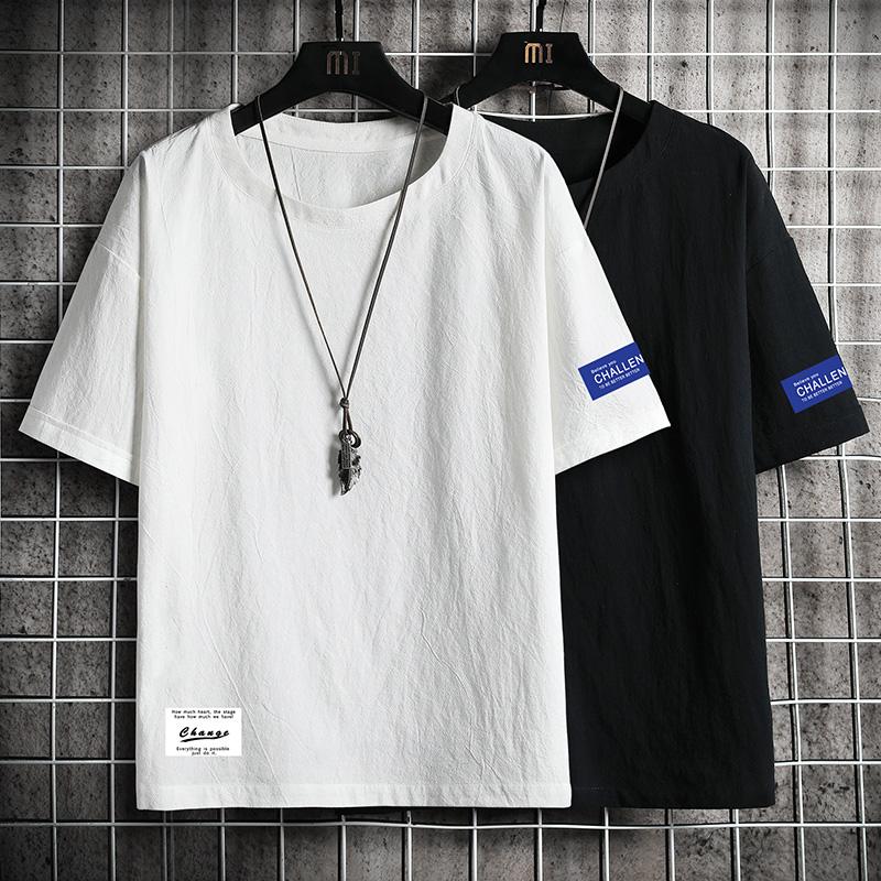 Fashion Short Sleeves tee Casual O NECK T-shirt Black White Cotton 2021 Summer Clothes TOP TEES OverSize M-5XL T-Shirts, Yt26062 3
Fashion Short Sleeves tee Casual O NECK T-shirt Black White Cotton 2021 Summer Clothes TOP TEES OverSize M-5XL T-Shirts, Yt26062 3