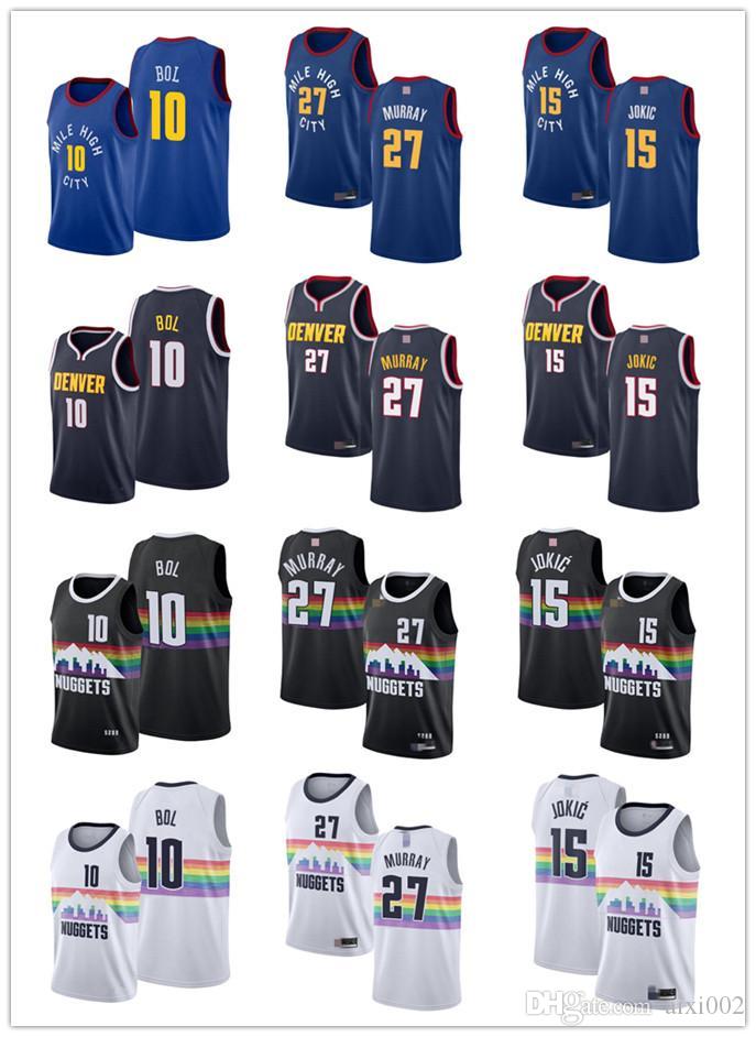 Mens Womens Youth Denver Nuggets 27 Jamal Murray 15 Nikola Jokic 10 Bol Bol Blue white custom Basketball Jerseys, Black;red
Mens Womens Youth Denver Nuggets 27 Jamal Murray 15 Nikola Jokic 10 Bol Bol Blue white custom Basketball Jerseys, Black;red