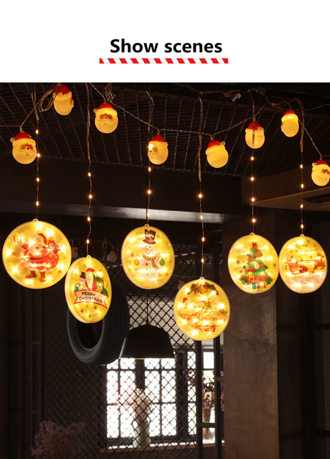 New LED ice strip Christmas decorative room decorations colorful star lights string waterproof indoor and outdoor use GGE1955 Free shipping