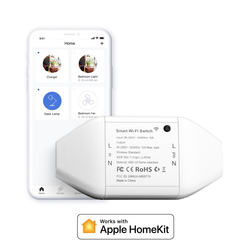 Meross Smart Wi-Fi Switch MSS710 Timer Setting Voice Control Works with Apple HomeKit Amazon Alexa Google Assistant SmartThings
Meross Smart Wi-Fi Switch MSS710 Timer Setting Voice Control Works with Apple HomeKit Amazon Alexa Google Assistant SmartThings