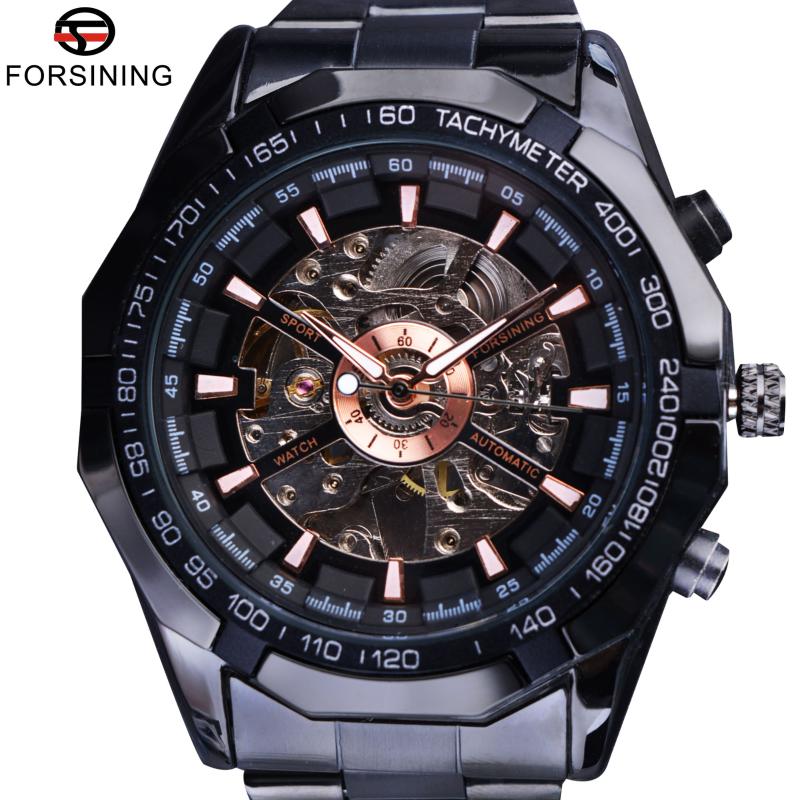 Wristwatches Forsining Sport Racing Design Skeleton Stainless Steel Black Golden Dial Top Watches Men Wristwatch Automatic Watc, Slivery;brown
Wristwatches Forsining Sport Racing Design Skeleton Stainless Steel Black Golden Dial Top Watches Men Wristwatch Automatic Watc, Slivery;brown