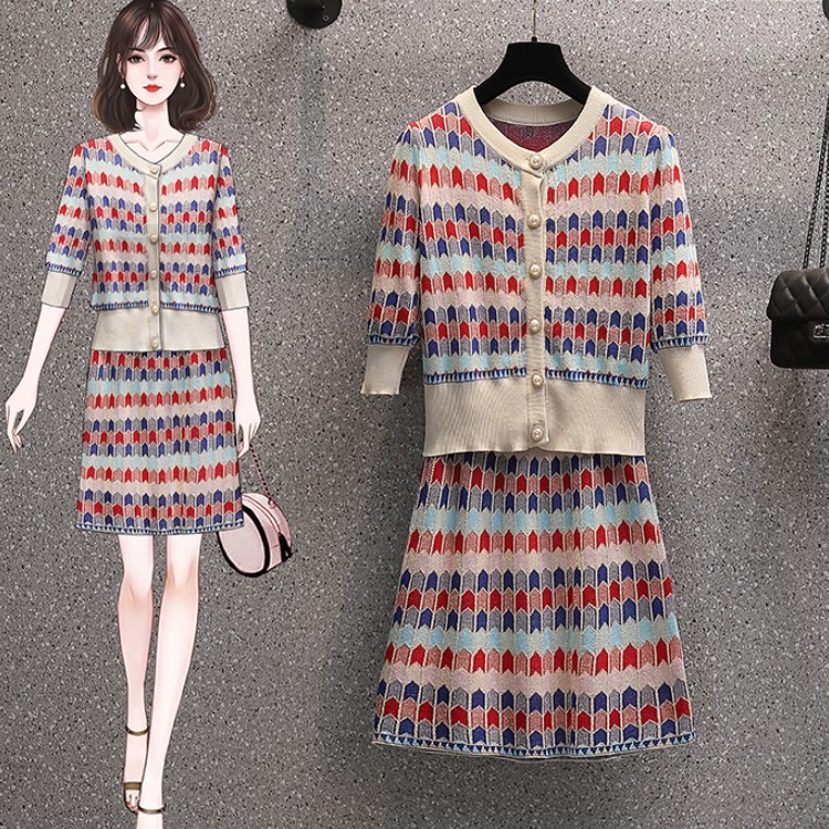Fashion Knitted Sweater Skirt Two piece set Women's Casual Elegant Single-Breasted Cardigan + A-line Mini Skirts Outfits 210518, Photo color
Fashion Knitted Sweater Skirt Two piece set Women's Casual Elegant Single-Breasted Cardigan + A-line Mini Skirts Outfits 210518, Photo color