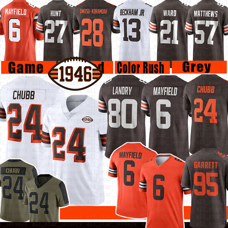 24 Nick Chubb Baker Mayfield Football Jersey Jarvis Landry 95 Myles Garrett Jeremiah Owusu-Koramoah Newsome II Clevelands Denzel Ward Brown, Black;red
24 Nick Chubb Baker Mayfield Football Jersey Jarvis Landry 95 Myles Garrett Jeremiah Owusu-Koramoah Newsome II Clevelands Denzel Ward Brown, Black;red