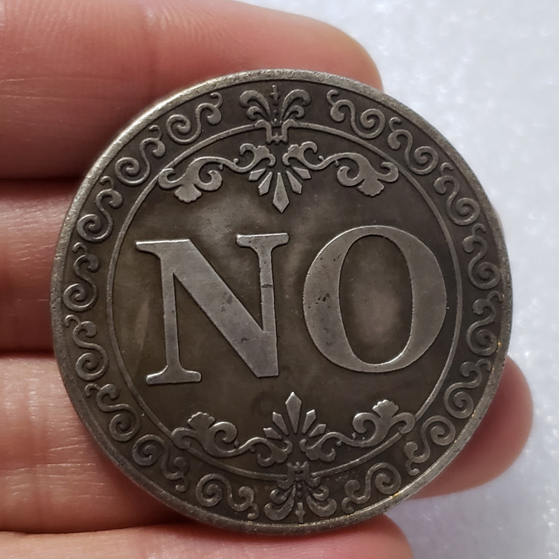 Gifts Creative Coin Collectible Great Gift Yes Or No Decision Art Collection Letter Commemorative Arts and Crafts
Gifts Creative Coin Collectible Great Gift Yes Or No Decision Art Collection Letter Commemorative Arts and Crafts