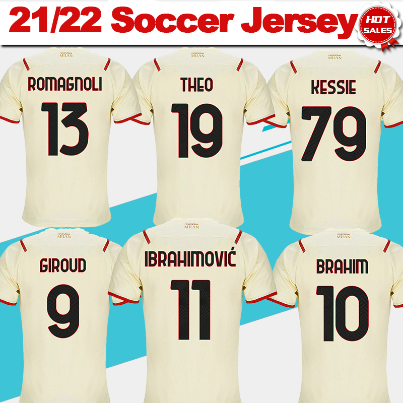 #9 GIROUD #11 IBRAHIMOVIC Away soccer jerseys 2021/2022 #10 BRAHIM #13 ROMAGNOLI Soccer Shirts 21/22 #7 S.CASTILLEJO Men Football Uniforms Customized, No patch
#9 GIROUD #11 IBRAHIMOVIC Away soccer jerseys 2021/2022 #10 BRAHIM #13 ROMAGNOLI Soccer Shirts 21/22 #7 S.CASTILLEJO Men Football Uniforms Customized, No patch