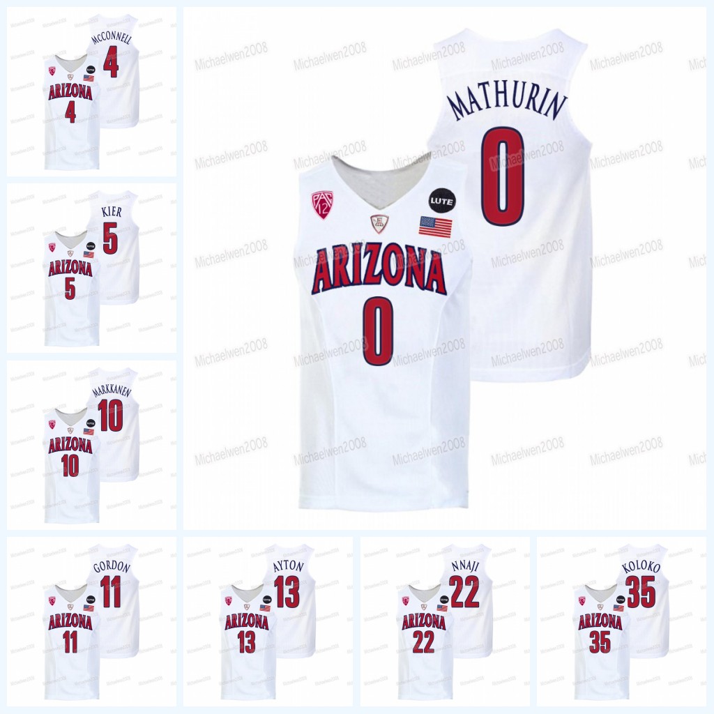 Arizona Wildcats 2021-22 College Basketball Jersey Bennedict Mathuri NCAA Pelle Larsson Kerr Kriisa Justin Kier Oumar Ballo Kim Aiken Jr. Addison Arnold Adama Bal, Men
Arizona Wildcats 2021-22 College Basketball Jersey Bennedict Mathuri NCAA Pelle Larsson Kerr Kriisa Justin Kier Oumar Ballo Kim Aiken Jr. Addison Arnold Adama Bal, Men