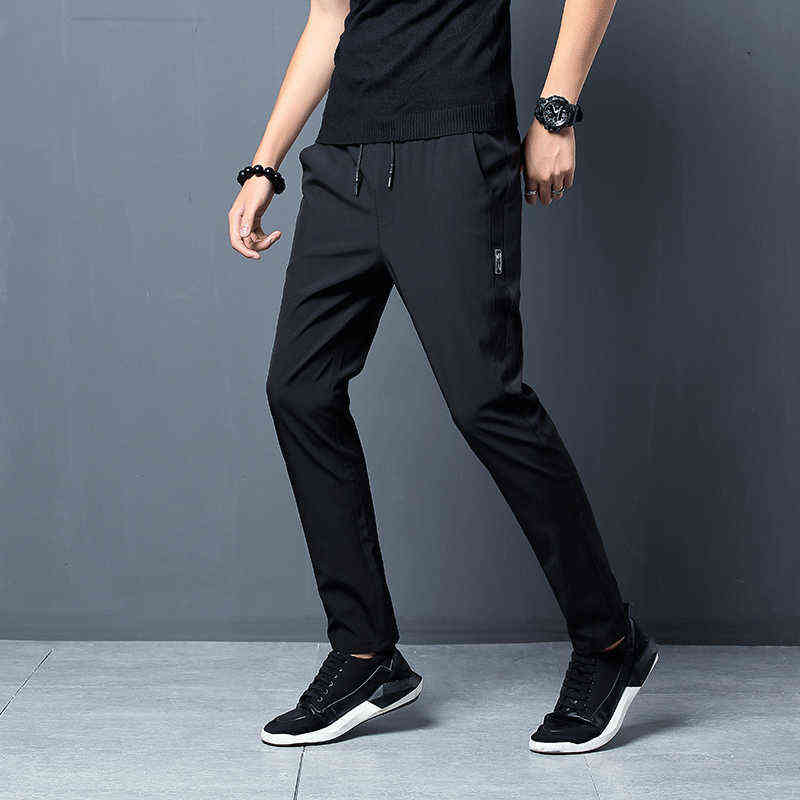 Men Pants Joggers Fitness Casual Quick Dry Outdoor Sweatpants Breathable Slim Elasticity Trouser Plus Size Men Pants 211112