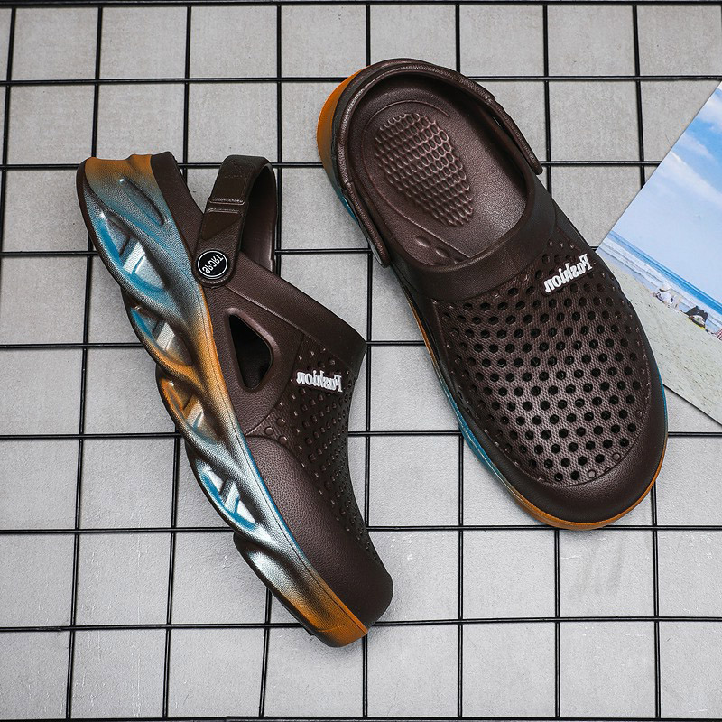 Top Qaulity Mens Womens Trainer Sport Size Cross-border Summer Slippers Thick-soled Beach Shoes Couple Hole Shoe Outdoor Baotou Sandals Code:25LL-7790, 52655
Top Qaulity Mens Womens Trainer Sport Size Cross-border Summer Slippers Thick-soled Beach Shoes Couple Hole Shoe Outdoor Baotou Sandals Code:25LL-7790, 52655