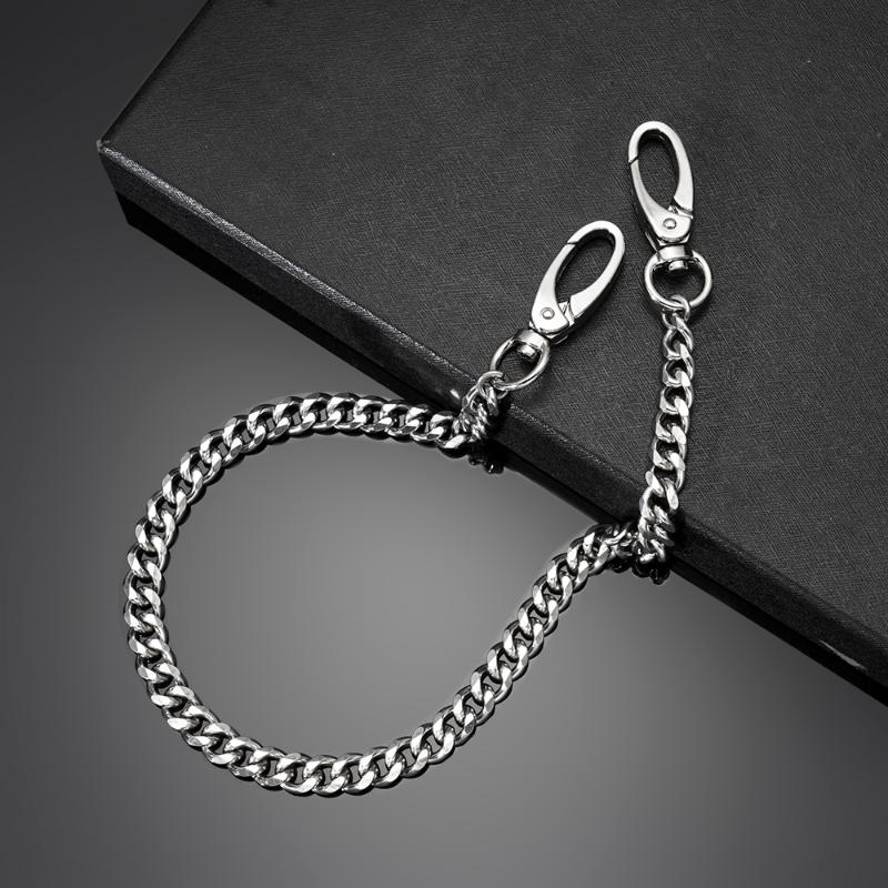 Chains Punk Rock Metal Stainless Steel Pants Waist Chain Men Women Key Wallet Keychain Jeans Unisex Hip-hop Jewelry Gift, Silver
Chains Punk Rock Metal Stainless Steel Pants Waist Chain Men Women Key Wallet Keychain Jeans Unisex Hip-hop Jewelry Gift, Silver