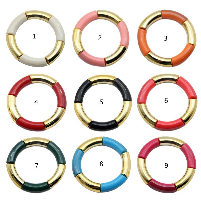 Beaded, Strands Round Circle Bangle Bracelet Colorful Bamboo Tube For Women Girl Teen Retro Candy Color Jewelry Present
Beaded, Strands Round Circle Bangle Bracelet Colorful Bamboo Tube For Women Girl Teen Retro Candy Color Jewelry Present
