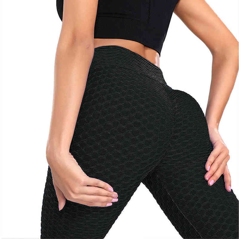 Plu Size Scrunch Leggings Women Black Anti-Cellulite Leggin High Waist Fitness Bodybuilding Jeggings Pants XS-4XL 211204