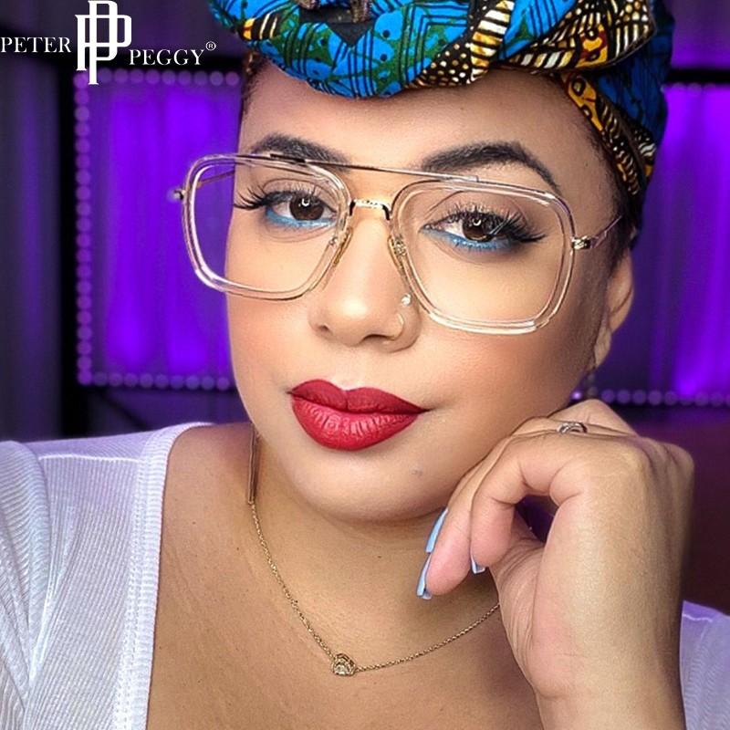 Fashion Sunglasses Frames Large Square Eyeglasses Women Brand Designer Optical Glasses Frame Transparent Lens One Piece Punk, Black
Fashion Sunglasses Frames Large Square Eyeglasses Women Brand Designer Optical Glasses Frame Transparent Lens One Piece Punk, Black