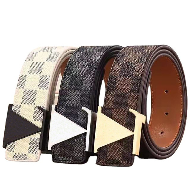3.7cm High Quality Designer Brand Presbyopia Grid Pattern Belts for Man Women Letters Print Genuine Leather Smooth Buckle Fashion Casual Jeans Belt, Multi
3.7cm High Quality Designer Brand Presbyopia Grid Pattern Belts for Man Women Letters Print Genuine Leather Smooth Buckle Fashion Casual Jeans Belt, Multi