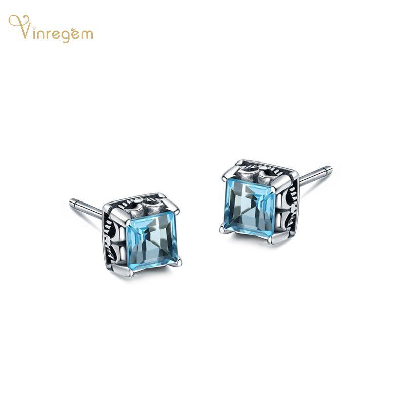 Stud Vinregem 925 Sterling Silver Blue Topaz Peridot Amethyst Garnet Gemstone Engagement Vintage Women Studs Earrings Fine Jewelry, Golden;silver
Stud Vinregem 925 Sterling Silver Blue Topaz Peridot Amethyst Garnet Gemstone Engagement Vintage Women Studs Earrings Fine Jewelry, Golden;silver