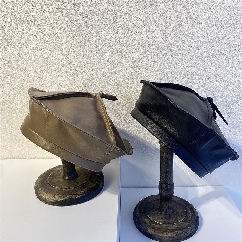 Berets 202107-may-yy Fashion Patchwork Faux Leather Street Model Lady Beret Hat Men Women Leisure Painter, Black
Berets 202107-may-yy Fashion Patchwork Faux Leather Street Model Lady Beret Hat Men Women Leisure Painter, Black