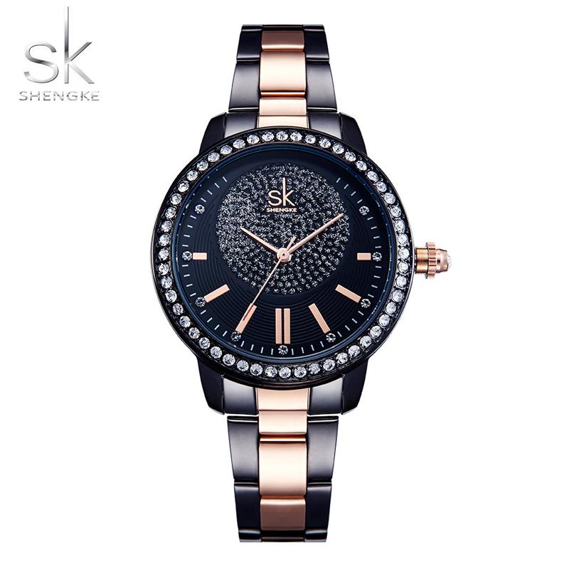 Wristwatches Watch For Women Luxury Fashion Rhinestone Full Steel Female Quartz Clock Women's Bracelet Watches Dress Relogio Feminino Gift, Sliver rose gold
Wristwatches Watch For Women Luxury Fashion Rhinestone Full Steel Female Quartz Clock Women's Bracelet Watches Dress Relogio Feminino Gift, Sliver rose gold