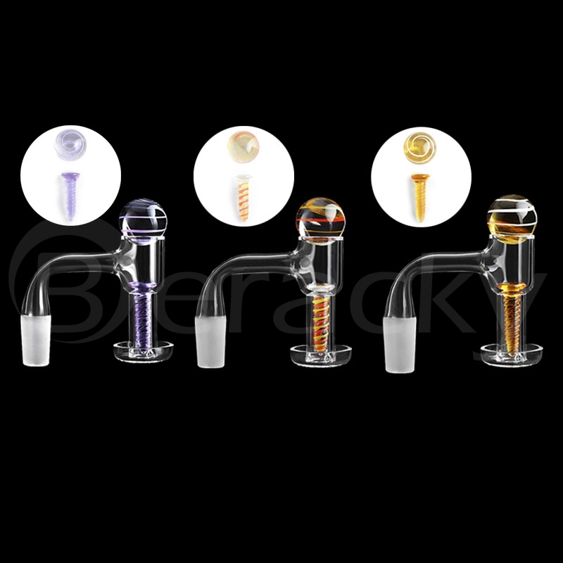 US Full Weld Beveled Edge Terp Slurpers Sets Quartz Banger Smoking With 20mmOD Glass Marbles/Screw For Water Bongs Pipes
US Full Weld Beveled Edge Terp Slurpers Sets Quartz Banger Smoking With 20mmOD Glass Marbles/Screw For Water Bongs Pipes