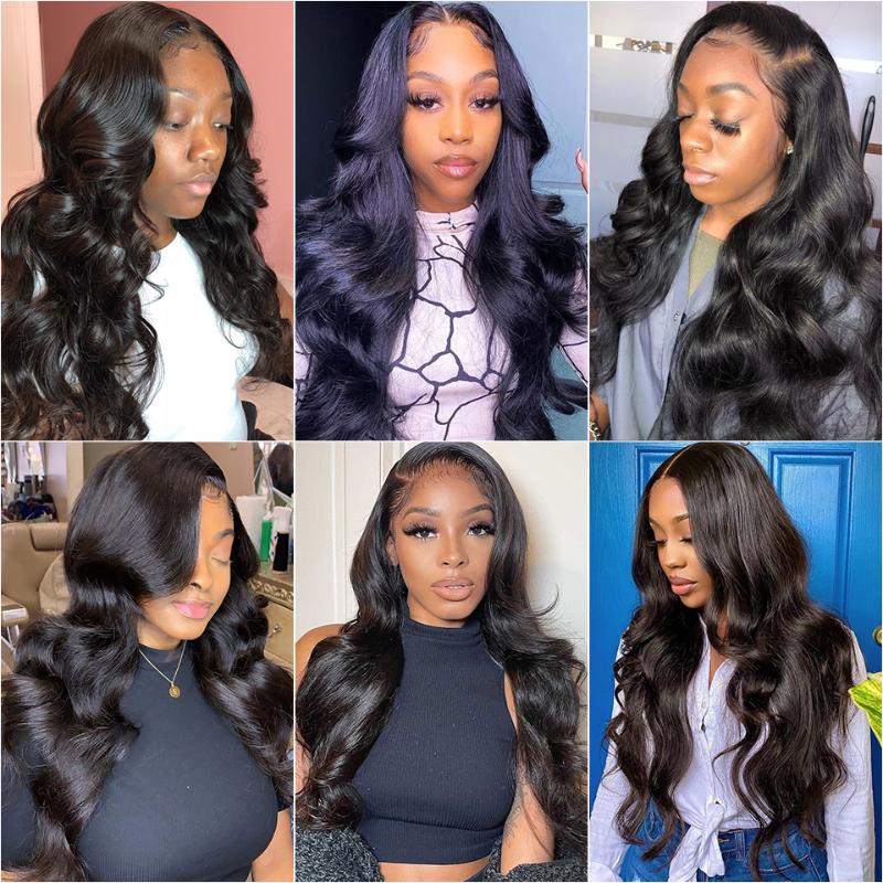 Lace Wigs 40inch Human Hair Frontal Wig Body Wave Front Preplucked Hairline Vendor Wholesale