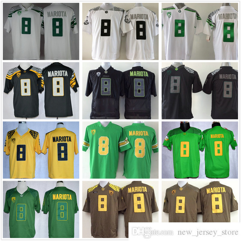 Cheap NCAA #8 Marcus Mariota Jersey College Oregon Ducks Football Jerseys Green Black Yellow White Stitched Sewing Shirt
Cheap NCAA #8 Marcus Mariota Jersey College Oregon Ducks Football Jerseys Green Black Yellow White Stitched Sewing Shirt