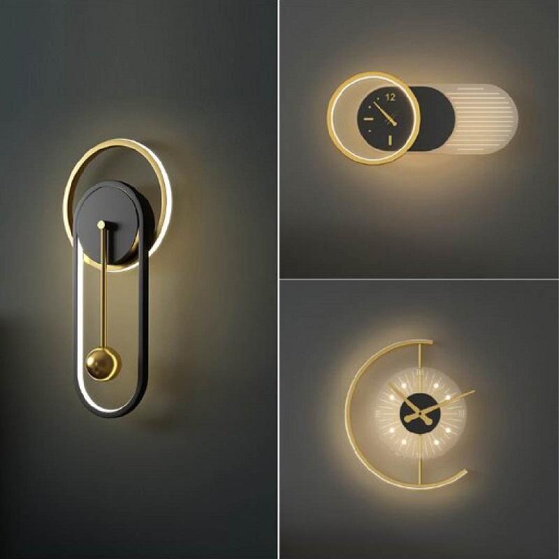 Nordic Silent Clock Wall Lamp Living Room Background Decoration Modern Art LED E27
Nordic Silent Clock Wall Lamp Living Room Background Decoration Modern Art LED E27