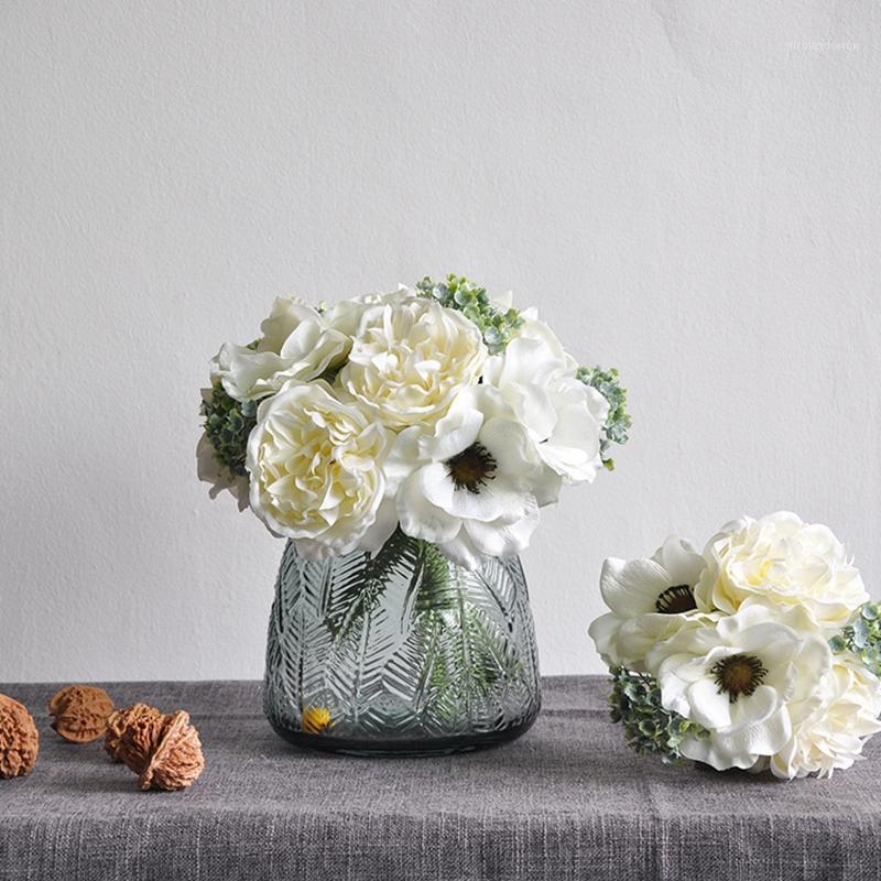 Decorative Flowers & Wreaths Nordic Peony Bouquet Artificial Flower Wedding Bride Holding Fake Simple Hand Tie Anemone Valentine'S Day
Decorative Flowers & Wreaths Nordic Peony Bouquet Artificial Flower Wedding Bride Holding Fake Simple Hand Tie Anemone Valentine'S Day