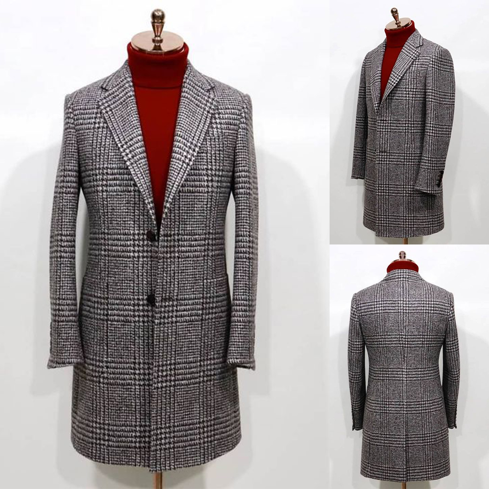 Hounds tooth Black and White Suits One Piece Business Suit Custom Made Casual Coat Office Outfit