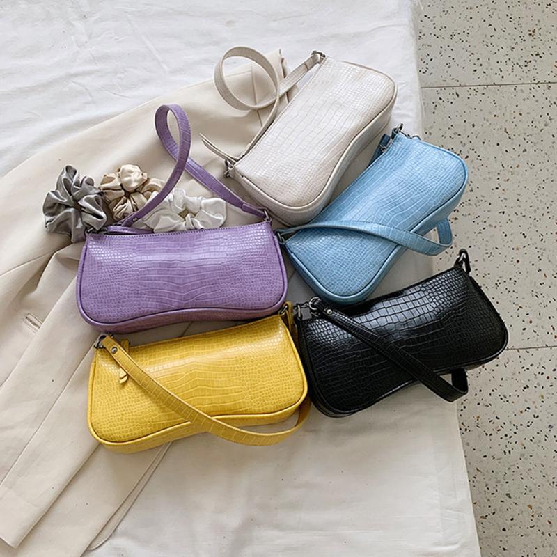 Women Retro Shoulder Bags Fashion Classic Crocodile Pattern Handbag Purse Solid Color PU Leather Clutch With Chain Strap Cross Body, Black
Women Retro Shoulder Bags Fashion Classic Crocodile Pattern Handbag Purse Solid Color PU Leather Clutch With Chain Strap Cross Body, Black