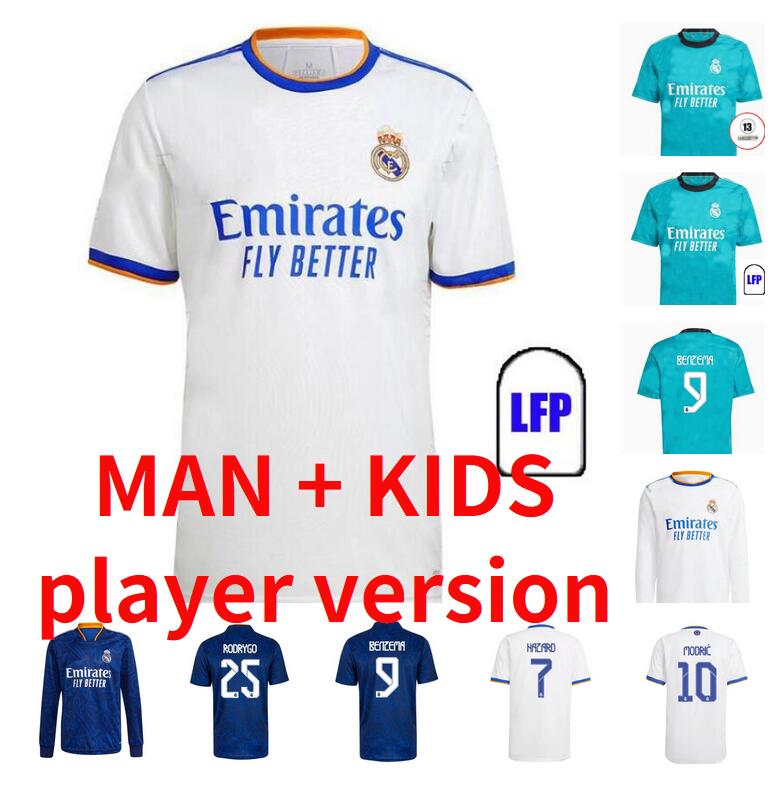 2021 2022 real madrid jerseys Fans Player hazard isco VINICIUS soccer sergio ramos modric 20 21 football shirt men kids kit camisetas, Kids size
2021 2022 real madrid jerseys Fans Player hazard isco VINICIUS soccer sergio ramos modric 20 21 football shirt men kids kit camisetas, Kids size