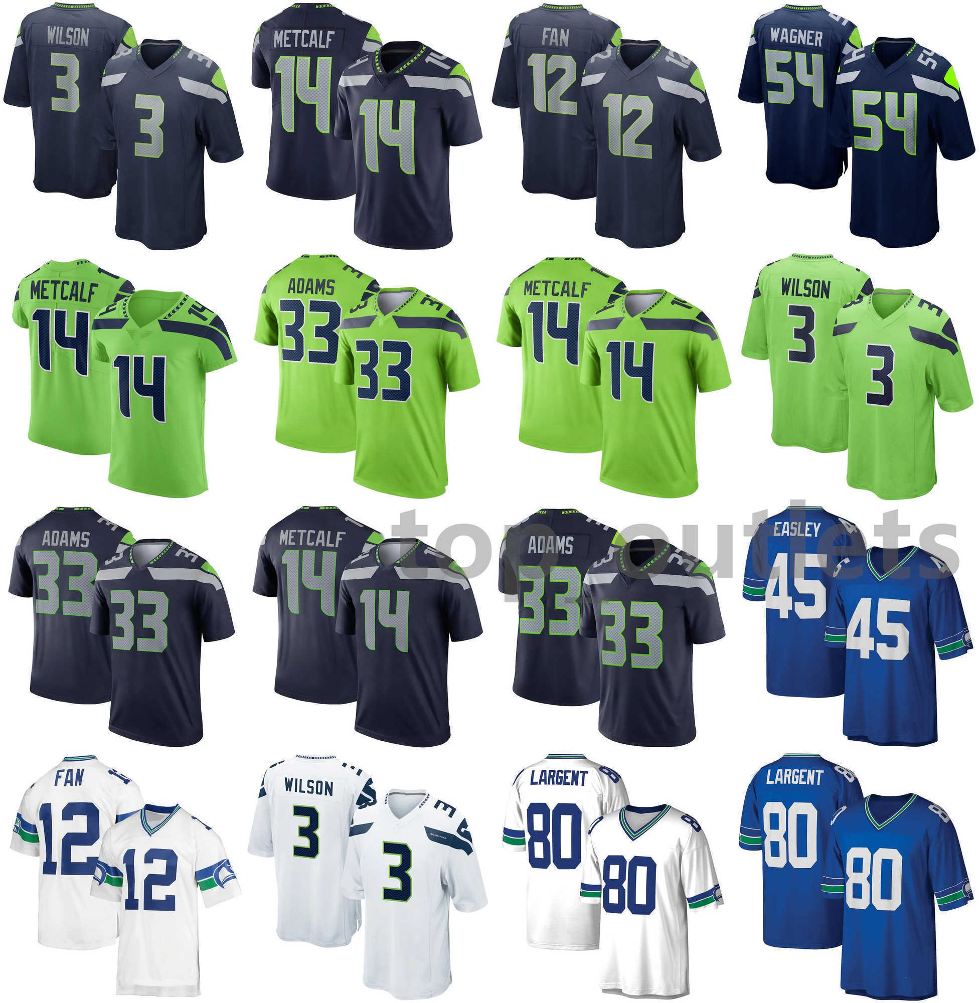 2021 Seattle Seahawks American Football Jerseys DK 14 Metcalf Jersey 12 Fan Bobby 54 Wagner Jamal 33 Adams Kenny 45 Easley Russell 3 Wilson Steve 80 Largent Stitched, As photo
2021 Seattle Seahawks American Football Jerseys DK 14 Metcalf Jersey 12 Fan Bobby 54 Wagner Jamal 33 Adams Kenny 45 Easley Russell 3 Wilson Steve 80 Largent Stitched, As photo
