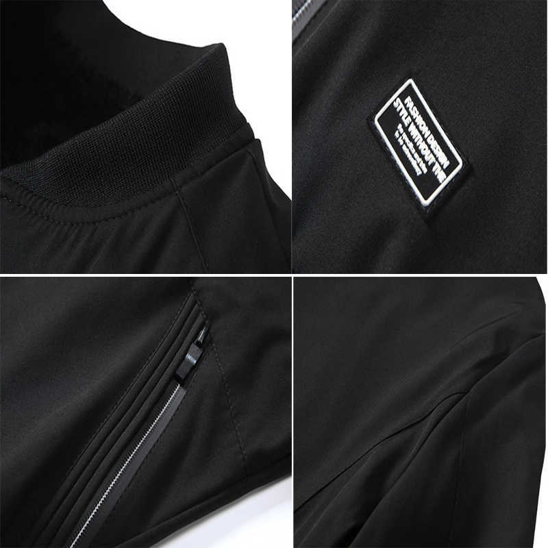DIMUSI Men's Bomber Jackets Casual Male Outwear Windbreaker Coats Fashion Mens Stand Collar Slim Pilot Baseball Jackets Clothing 210818