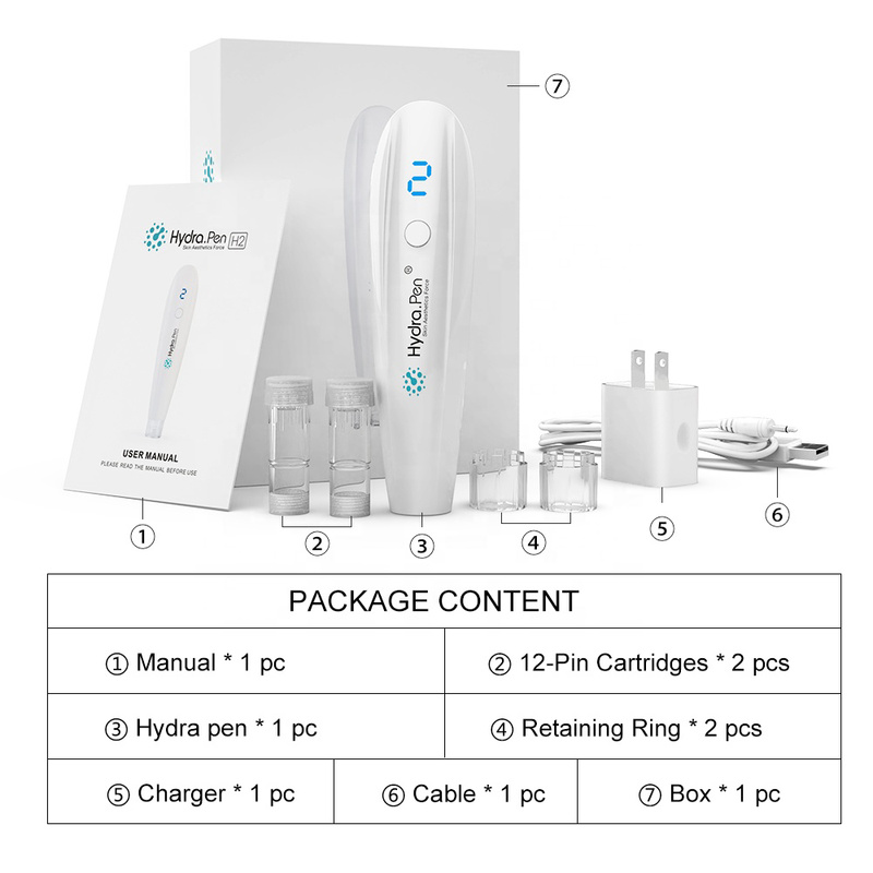 Hydra Pen H2 Microneedling Dermapen Microneedle Automatic Infusion Serum Applicator Dr Mico Needle Aqua Moisture Kit Home Use wit
Hydra Pen H2 Microneedling Dermapen Microneedle Automatic Infusion Serum Applicator Dr Mico Needle Aqua Moisture Kit Home Use wit