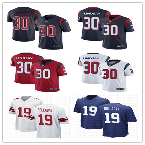 Men Women Youth Houston Texans 30 Phillip Lindsay New York Giants 19 Kenny Golladay custom Football Jerseys Red whit, Black;red
Men Women Youth Houston Texans 30 Phillip Lindsay New York Giants 19 Kenny Golladay custom Football Jerseys Red whit, Black;red