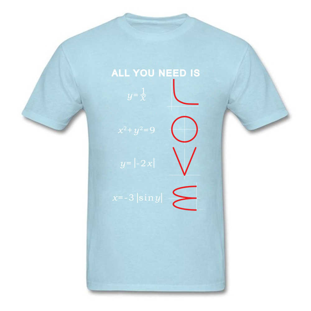Geometric Algebra Equation Graph Tshirts A ll You Need Is Love Math Science Problem Black Fashion TeeShirt Plus Size T Shirt 210629
