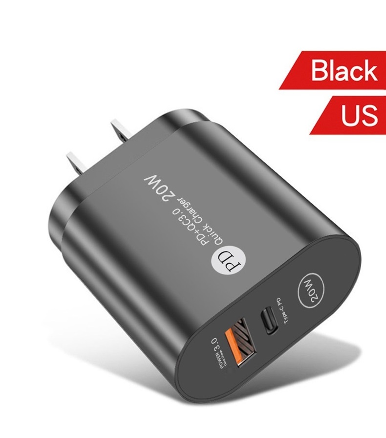 Fast Quick Charge EU US UK 20W 12W PD Type C USB C Wall Charger Smart Power adapters For IPad Iphone 11 12 13 14 15 Samsung Huawei Android phone With 