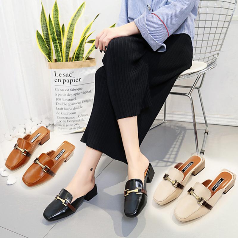 Slippers Women Summer High-Heeled Shoes Lady Slides Square Heel Pantofle Low Cover Toe Rivet Fashion Med Block Soft 2021 Luxury, Black
Slippers Women Summer High-Heeled Shoes Lady Slides Square Heel Pantofle Low Cover Toe Rivet Fashion Med Block Soft 2021 Luxury, Black