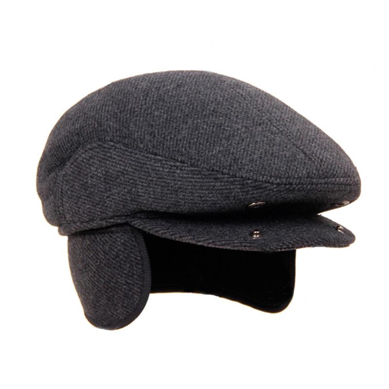 Berets Autumn Winter Hat With Ear Flap Elder Man Male Dad Classic Cap Warm Sboy Ivy Flat Wool Blend Men Beret Caps, Black
Berets Autumn Winter Hat With Ear Flap Elder Man Male Dad Classic Cap Warm Sboy Ivy Flat Wool Blend Men Beret Caps, Black